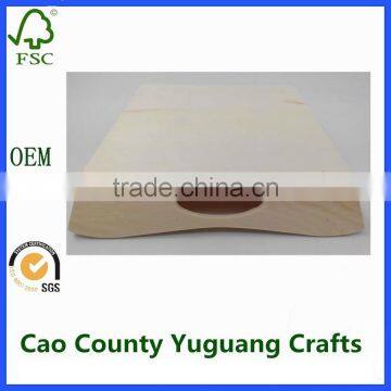 Small Unfinished Wood Trays Mini Wooden Serving Trays With Handles photo-4