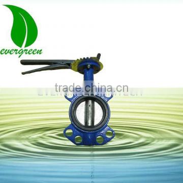 Iron butterfly valve with handle lever type