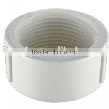 Customized cnc machining pvc pipe threaded end cap