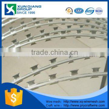 Electric Galvanized Razor Barbed Wire Price For Sales