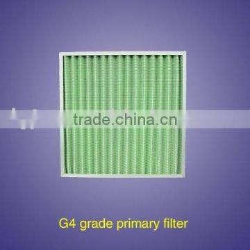 G4 Glass Fiber Pleated panel filter,heavy duty filter