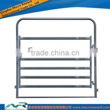 AS/NZS Steel Oval Rail Gate in Frame for Livestock