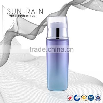 China made customized color acrylic material face serum airless cosmetic bottle