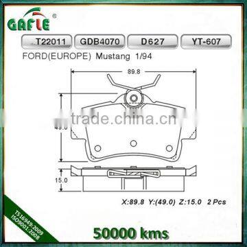 Ford Mustang brake pads D627