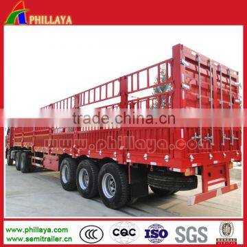 3 Axle 40ft Bulk Cargo Transport Side Door Fence Semi Trailer New or Used Farm Box Truck photo-5