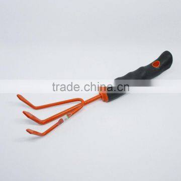 A3 Meterial 3 Teeth Garden Rake Steel Rakes Metal Mini Rake for Kids