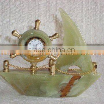 Buy Cheap Long Life New Selling Attractive Style CLOCKS ONYX MARBLE HANDICRAFTS photo-5