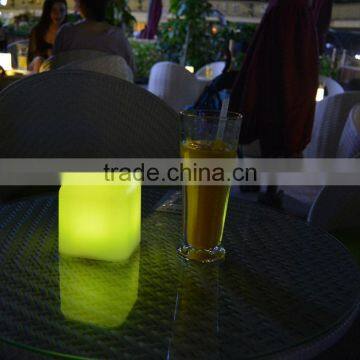 16 Color Changing PC LED Cube Square Table Lamp Portable Lighting for Restaurant,home or Bar Decoration photo-3