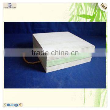 Factory Price Slotted Handles Wooden Storage Tray photo-5
