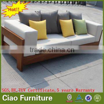 Outdoor Wooden Furniture Teak Wood Sofa photo-2