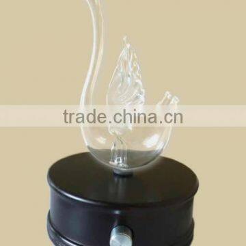 Elegant Swan Wooden and Glass LED Aroma Diffuser Nebulization Essential Oil Diffuser