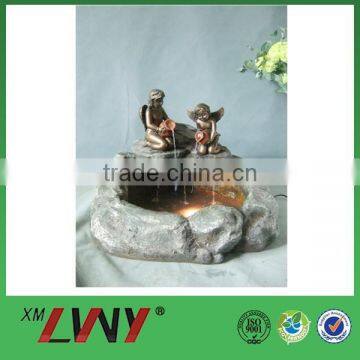 Best selling hall decoration angels resin water fountain for wedding