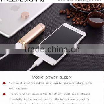 2017 Super Mini Bluetooth Headset Stereo Earbuds, In-ear Wireless Earphone Power Bank photo-4