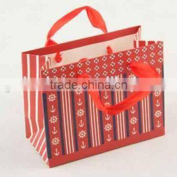 Foldable Gift Bag With Anchor Patterns/ Shopping Bag photo-4
