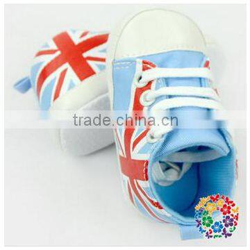 2015Hot Sale Toddler Baby Boy Girl Union Jack Printed Soft Baby Shoes Lovely Cheap Prewalker Baby Shoe Size 0-12 photo-2