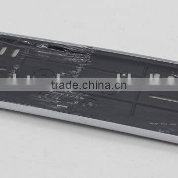 Car Licence Number Plate Holder Surround Frame Silver Trim A1948 photo-2