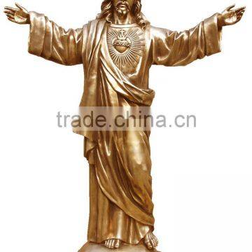 Church decoration sculpture metal jesus christ bronze statue for sale