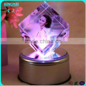 Custom Rotating Crystal 3d Laser Photo Printing photo-4