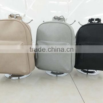 Western Style Wholesale Men's School PU Leather Backpack