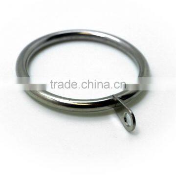Brushed Nickel Plated Curtain Metal Rod Ring Fixed Eyelet Inside Diameter 43mm - 4 Colors photo-3
