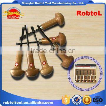 Hand Wood Carving Chisel Set 6 Piece Gouge Woodworking Cut Craft Sculpture Carpenter Tool photo-4