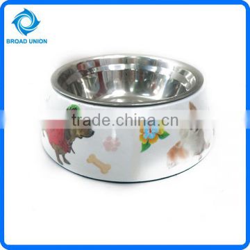 Round Shape Wholesale Stainless Steel Dog Food Bowl