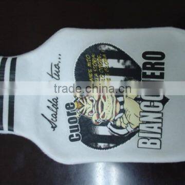 Black Fabric With Printed Mummy Hot Water Bottle With Cover photo-3