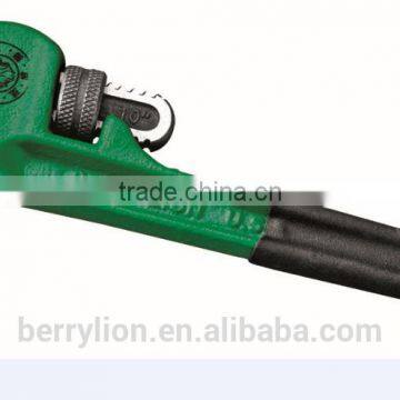 Berrylion High Carbon Steel 12"/300mm Pipe Wrench Plastic Handle Pipe Wrench