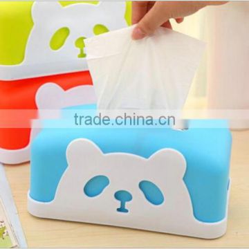 L00003 2017 panda style OEM package paper towel holder kitchen, tissue box cover plastic, wedding tissue box