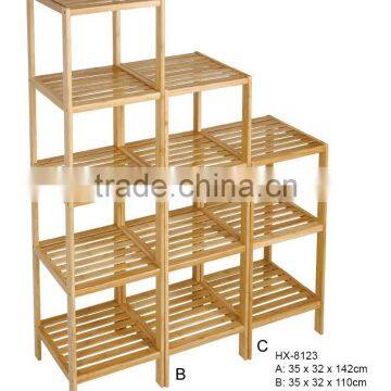 Modern 5 Tiers Bamboo Display Shelf/rack photo-4