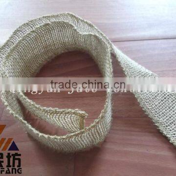 burlap ribbon wired edge natural jute fiber for gift wrapping