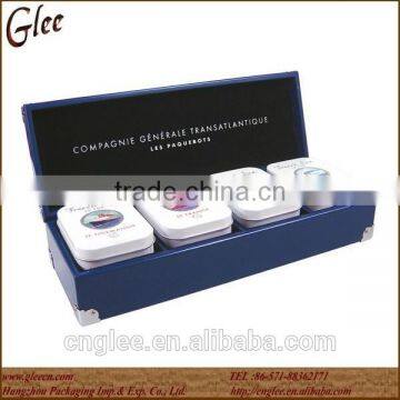 Chinese Tea Packing Boxes 4 Compartment Tea Storage Box photo-1