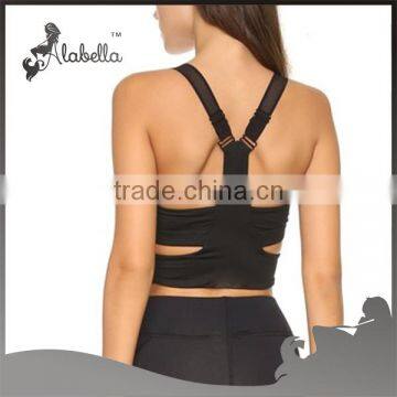 Custom Gym Stringlet Tank Top Backless Sexy Gym Wear Yoga Tank Top for Girls photo-2