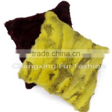 CX-D-17A Decorative Pillow, Sofa Cushion Rabbit Fur Pillow Case Custom photo-3