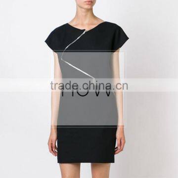 2017 Summer Style Solid Short Sleeve A-Line Dress Women Elegant New Fashion Office Dress Women