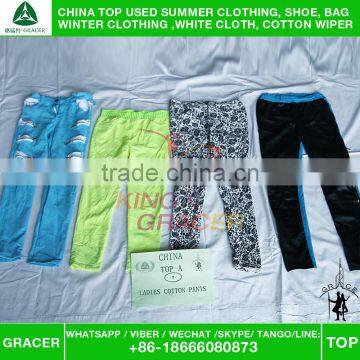 Africa/Italy Style Sell For In Bales Ladies Cotton Pants Used Clothes Bales photo-2