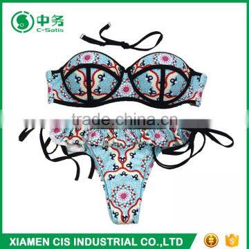 2017 Latest Design Hot Sexy Swimwear Women Printed Bikini photo-4