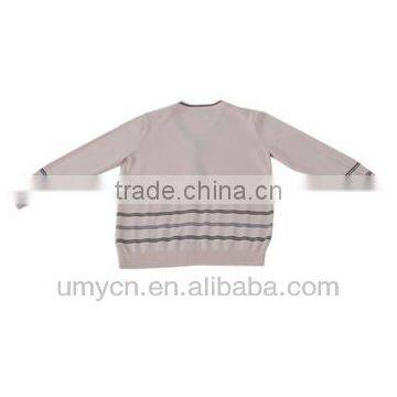 2014 V-neck Cotton Girl Stripes Cardigan Sweater photo-2