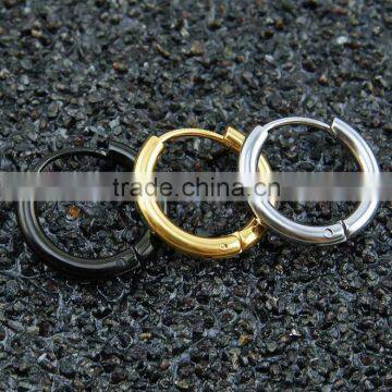 Zm53246a Circle Shape Hoop Earrings Women Wholesale Gold Color Earrings
