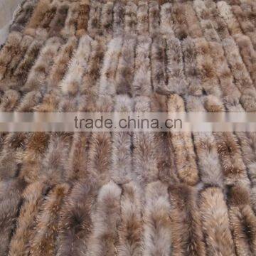 BBG-H-9 Natural color real raccoon fur trim for hood