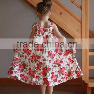 Floral Printed Baby Girl Clothes New For Children Long Frocks Designs photo-3