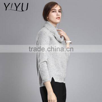 Winter Women Turtleneck After Short Before Long Cashmere Sweater photo-2