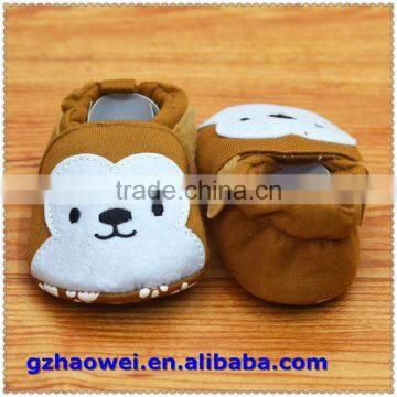 Cheap Monkey Face Embroidered Baby Booties photo-3