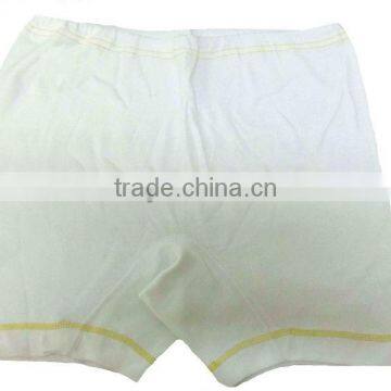 50% Polyester & 50% Cotton (1x1 Rib) Short Pants (White Bleached) photo-3