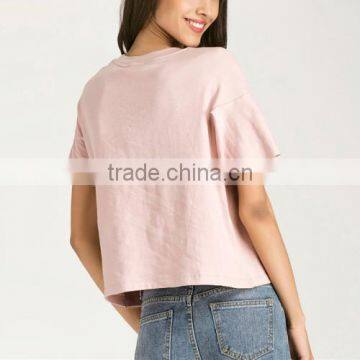 2017 Summer Women Cotton Women Ladies Short Sleeve Blouses for Office photo-4