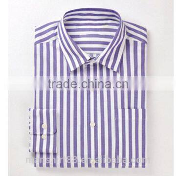 100% cotton long sleeve stripe pattern business men shirt