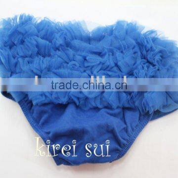 Royal Blue Baby Ruffles Chiffon Bloomers Panties