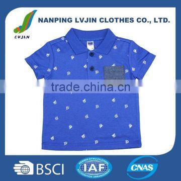 Cotton Baby Clothes Wholesale Price Printed Polo T-shirts For Children