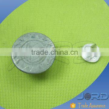 Lead-free Custom Latest Fashion 20mm Silver Matte Hot-sale Garment Quality Insert Zinc Alloy Jeans Buttons photo-2