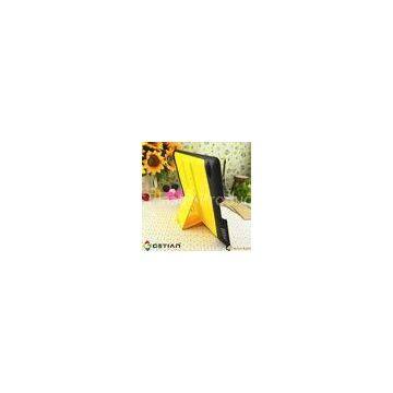 Yellow, Peach, Black Mini Notebook Case / Ipad Protective Cases With Bluetooth Keyboard For Ipad 3